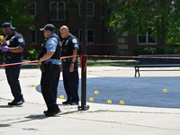 A 44-year-old male victim is being shot multiple times and killed in broad daylight at the Dearborn Homes Playground in Chicago, Illinois, U...