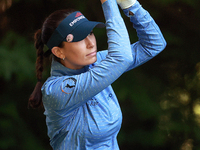 Cheyenne Knight of Aledo, Texas hits from the 16th tee during the second round of the KPMG Women's PGA Championship at Sahalee Country Club...