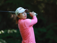 Mao Saigo of Japan hits from the 16th tee during the second round of the KPMG Women's PGA Championship at Sahalee Country Club on Friday, Ju...