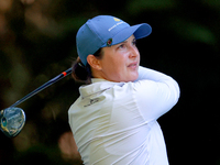 Lindy Duncan of Plantation, Florida hits from the 16th tee during the second round of the KPMG Women's PGA Championship at Sahalee Country C...