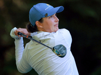 Lindy Duncan of Plantation, Florida hits from the 16th tee during the second round of the KPMG Women's PGA Championship at Sahalee Country C...