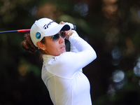 Maria Fassi of Mexico hits from the 16th tee during the second round of the KPMG Women's PGA Championship at Sahalee Country Club on Friday,...