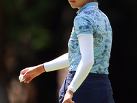 Alison Lee of Los Angeles, California walks on the 6th green during the second round of the KPMG Women's PGA Championship at Sahalee Country...