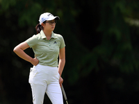 Rose Zhang of Irvine, California waits on the 6th green during the second round of the KPMG Women's PGA Championship at Sahalee Country Club...