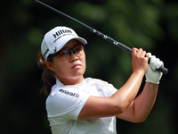 Nasa Hataoka of Japan hits from he 7th tee during the second round of the KPMG Women's PGA Championship at Sahalee Country Club on Friday, J...