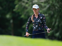 Sarah Schmelzel of the United States prepares to play her putt on the 8th green during Day Three of the KPMG Women's PGA Championship at Sah...