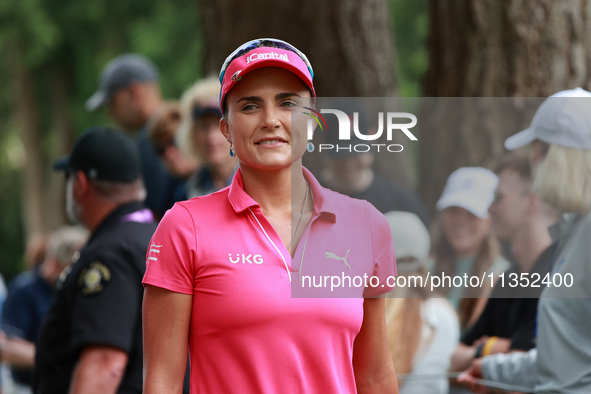 Lexi Thompson of the United States heads to the 4th hole during Day Three of the KPMG Women's PGA Championship at Sahalee Country Club in Sa...