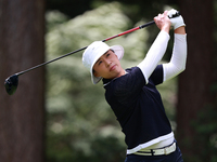 Amy Yang of Republic of Korea tees off on the third hole during Day Three of the KPMG Women's PGA Championship at Sahalee Country Club in Sa...