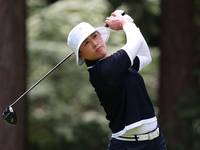 Amy Yang of Republic of Korea tees off on the third hole during Day Three of the KPMG Women's PGA Championship at Sahalee Country Club in Sa...