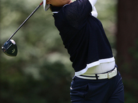 Amy Yang of Republic of Korea tees off on the third hole during Day Three of the KPMG Women's PGA Championship at Sahalee Country Club in Sa...