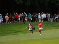 Lexi Thompson of the United States walks on the 8th hole during Day Three of the KPMG Women's PGA Championship at Sahalee Country Club in Sa...