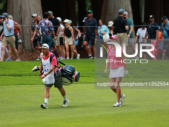 Lexi Thompson of the United States walks on the 8th hole during Day Three of the KPMG Women's PGA Championship at Sahalee Country Club in Sa...