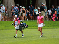 Lexi Thompson of the United States walks on the 8th hole during Day Three of the KPMG Women's PGA Championship at Sahalee Country Club in Sa...