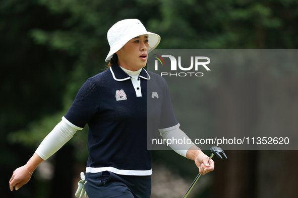 Amy Yang of Republic of Korea walks on the 7th hole during Day Three of the KPMG Women's PGA Championship at Sahalee Country Club in Sammami...