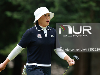 Amy Yang of Republic of Korea walks on the 7th hole during Day Three of the KPMG Women's PGA Championship at Sahalee Country Club in Sammami...