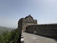 The Jinshanling Great Wall is being seen under sandstorm pollution in Chengde, China, on June 22, 2024. (