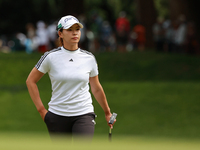 Hinako Shibuno of Japan approaches the 9th green during Day Three of the KPMG Women's PGA Championship at Sahalee Country Club in Sammamish,...