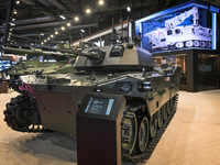 VILLEPINTE, FRANCE - JUNE 21: 
The Otokar Alpar, a Turkish first heavy-class military unmanned ground vehicle on display at the Eurosatory D...