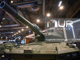 VILLEPINTE, FRANCE - JUNE 21: 
The Otokar Tulpar, a Turkish heavy infantry fighting vehicle on display at the Eurosatory Defense and Securit...