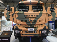 VILLEPINTE, FRANCE - JUNE 21: 
The Derman, a Turkish armored logistics vehicle, on display at the Eurosatory Defense and Security expo, on J...