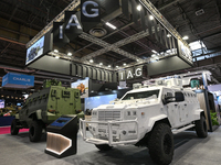 VILLEPINTE, FRANCE - JUNE 21: 
The IAG Guardian, a United Arab Emirates-made armored personnel vehicle, on display at the Eurosatory Defense...