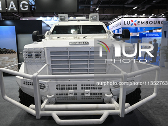 VILLEPINTE, FRANCE - JUNE 21: 
The IAG Guardian, a United Arab Emirates-made armored personnel vehicle, on display at the Eurosatory Defense...