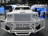 VILLEPINTE, FRANCE - JUNE 21: 
The IAG Guardian, a United Arab Emirates-made armored personnel vehicle, on display at the Eurosatory Defense...