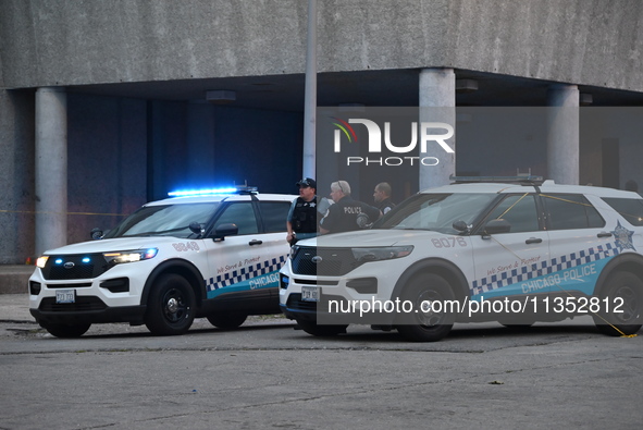 A 16-year-old male victim is being shot multiple times and killed at Ogden Park in Chicago, Illinois, United States, on June 22, 2024. At ap...