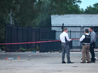 A 16-year-old male victim is being shot multiple times and killed at Ogden Park in Chicago, Illinois, United States, on June 22, 2024. At ap...