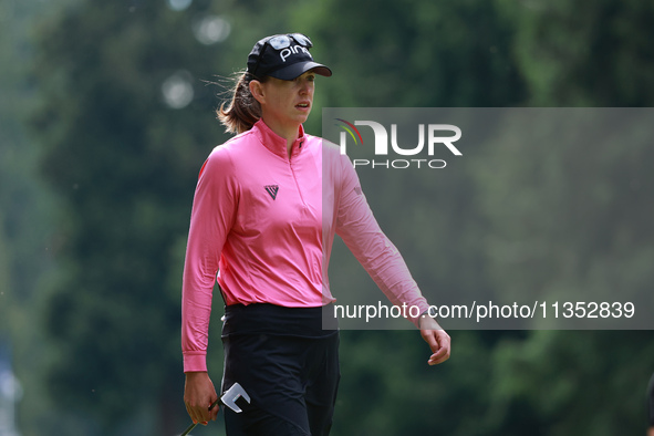 Elizabeth Szokol of the United States walks on the 10th hole during Day Three of the KPMG Women's PGA Championship at Sahalee Country Club i...