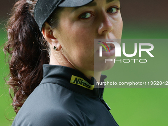 Georgia Hall of England walks on the 10th hole during Day Three of the KPMG Women's PGA Championship at Sahalee Country Club in Sammamish, W...