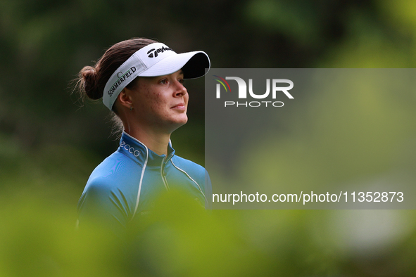 Esther Henseleit of Germany walks on the 11th hole during Day Three of the KPMG Women's PGA Championship at Sahalee Country Club in Sammamis...