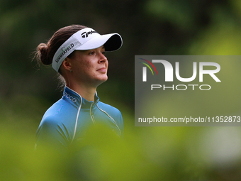 Esther Henseleit of Germany walks on the 11th hole during Day Three of the KPMG Women's PGA Championship at Sahalee Country Club in Sammamis...