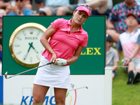 Lexi Thompson of Florida follows her shot from the 17th tee during the third round of the KPMG Women's PGA Championship at Sahalee Country C...