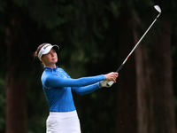 Esther Henseleit of Germany follows her ball toward the 10th green during Day Three of the KPMG Women's PGA Championship at Sahalee Country...