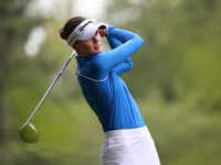 Esther Henseleit of Germany tees off on the 11th hole during Day Three of the KPMG Women's PGA Championship at Sahalee Country Club in Samma...