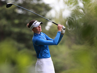 Esther Henseleit of Germany tees off on the 11th hole during Day Three of the KPMG Women's PGA Championship at Sahalee Country Club in Samma...