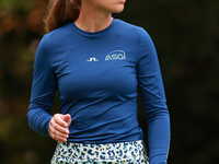 Morgane Metraux of Switzerland plays her second shot on the 10th hole during Day Three of the KPMG Women's PGA Championship at Sahalee Count...