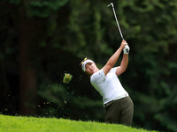 Haeran Ryu of Republic of Korea prepares hits to the 15th green during the third round of the KPMG Women's PGA Championship at Sahalee Count...