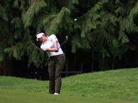 Haeran Ryu of Republic of Korea hits from the 16th fairway during the third round of the KPMG Women's PGA Championship at Sahalee Country Cl...