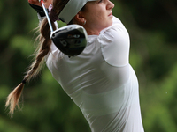 Gabriela Ruffels of Australia tees off on the 11th hokle during Day Three of the KPMG Women's PGA Championship at Sahalee Country Club in Sa...