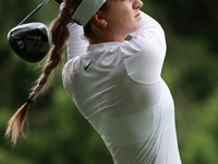 Gabriela Ruffels of Australia tees off on the 11th hokle during Day Three of the KPMG Women's PGA Championship at Sahalee Country Club in Sa...