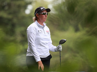 Ashleigh Buhai of South Africa tees off on the 11th hole during Day Three of the KPMG Women's PGA Championship at Sahalee Country Club in Sa...