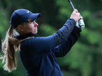 Frida Kinhult of Sweden tees off on the 11th hole during Day Three of the KPMG Women's PGA Championship at Sahalee Country Club in Sammamish...