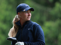 Frida Kinhult of Sweden tees off on the 11th hole during Day Three of the KPMG Women's PGA Championship at Sahalee Country Club in Sammamish...