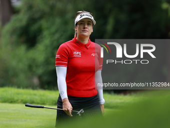 Hannah Green of Australia heads to the 11th hole during Day Three of the KPMG Women's PGA Championship at Sahalee Country Club in Sammamish,...