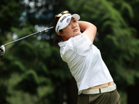 Haeran Ryu of Republic of Korea tees off on the 7th hole during Day Three of the KPMG Women's PGA Championship at Sahalee Country Club in Sa...