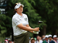 Haeran Ryu of Republic of Korea tees off on the 7th hole during Day Three of the KPMG Women's PGA Championship at Sahalee Country Club in Sa...