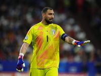 Gianluigi Donnarumma goalkeeper of Italy and Paris Saint-Germain during the UEFA EURO 2024 group stage match between Spain and Italy at Aren...