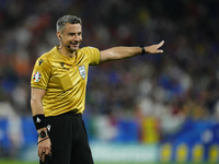 Referee Slavko Vincic during the UEFA EURO 2024 group stage match between Spain and Italy at Arena AufSchalke on June 20, 2024 in Gelsenkirc...